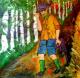 ---Der Fasanenjäger - Dagmar Richter - Acryl auf Leinwand - Portrait-Wald - ---Der Fasanenjäger - Dagmar Richter - Acryl auf Leinwand - Portrait-Wald -