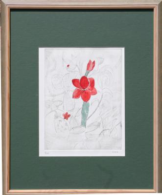 Kaltnadelradierung Floral2 - Monika Weber - auf - Array - Kaltnadelradierung Floral2 - Monika Weber - auf - Array -