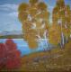 Birken im Herbst - Andreas Merk - Acryl auf Leinwand - Berge-Himmel-See-Wald-Wolken-Herbst - Birken im Herbst - Andreas Merk - Acryl auf Leinwand - Berge-Himmel-See-Wald-Wolken-Herbst -