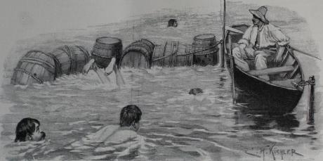 Hinderniswettschwimmen  - Wolfgang Deike STICHE.biz - Array auf  - Array - 