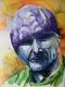Mr. Alive - Evelyn Brosche - Aquarell auf - Portrait - Mr. Alive - Evelyn Brosche - Aquarell auf - Portrait -