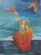 Phoenix - Katja Humbs - Acryl auf Leinwand - Fantastisch-Mystik-Meer - Phoenix - Katja Humbs - Acryl auf Leinwand - Fantastisch-Mystik-Meer -