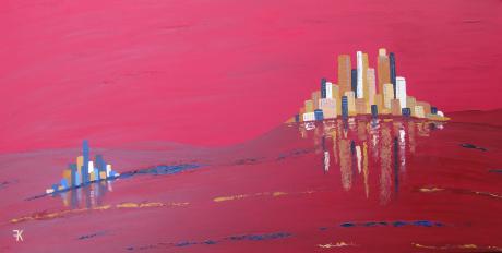 Landschaft in ROT - Karin Fricke - Array auf Array - Array - Array Landschaft in ROT - Karin Fricke - Array auf Array - Array - Array