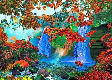 Wasserfall - Gabriele Nedilka - Array auf - Array - Wasserfall - Gabriele Nedilka - Array auf - Array -