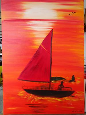 Begegnung im Sonnenuntergang - Marlies Noßack - Array auf Array - - Array Begegnung im Sonnenuntergang - Marlies Noßack - Array auf Array - - Array