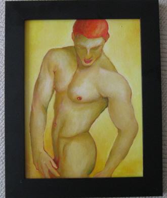 Gelber Akt mit rotem Haar - Michael Haack - Array auf Array - Array - Gelber Akt mit rotem Haar - Michael Haack - Array auf Array - Array -