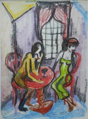 Begegnung im cafe (Der Flirt) - Michael Haack - Array auf - Array - Begegnung im cafe (Der Flirt) - Michael Haack - Array auf - Array -