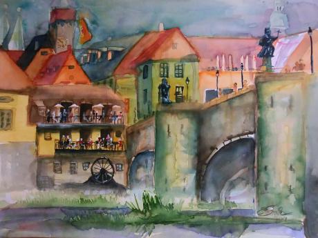 Würzburg - Alte Mühle - Evelyn Brosche - Array auf - Array - Würzburg - Alte Mühle - Evelyn Brosche - Array auf - Array -