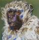 Scruffy Monkey - Anja Mueller-Wood - Acryl auf Leinwand - Wildtiere - Expressionismus Scruffy Monkey - Anja Mueller-Wood - Acryl auf Leinwand - Wildtiere - Expressionismus