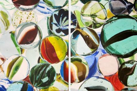 Kugelrund - dunjate Kunst in Acryl - Array auf Array - - Array Kugelrund - dunjate Kunst in Acryl - Array auf Array - - Array