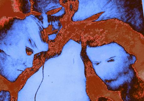 Drei(bearb.blau-rot) - Ursula Langa - Array auf - Array - Drei(bearb.blau-rot) - Ursula Langa - Array auf - Array -