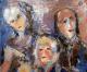 ---Sonntagsspaziergang - Karl-Heinz Schicht - Acryl auf Leinwand - Menschen - Expressionismus ---Sonntagsspaziergang - Karl-Heinz Schicht - Acryl auf Leinwand - Menschen - Expressionismus