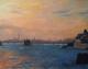 Sunset Mestre,Venice - Ellen Fasthuber-Huemer - Ãl auf Leinwand - Meer-Sonstiges - Impressionismus Sunset Mestre,Venice - Ellen Fasthuber-Huemer - Ãl auf Leinwand - Meer-Sonstiges - Impressionismus