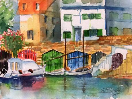 Porto Christo - kleiner Hafen - Evelyn Brosche - Array auf - Array - Porto Christo - kleiner Hafen - Evelyn Brosche - Array auf - Array -