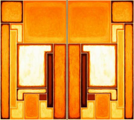 SESSION DIPTYCHON 33. -  Giclée Kunstdruck Leinw. - Ralf Maximilian Berninger - Array auf Array - Array - Array