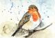 Rotkehlchen 02 - Karin Liste - Aquarell auf - Natur - Naturalismus Rotkehlchen 02 - Karin Liste - Aquarell auf - Natur - Naturalismus