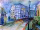 Fachwerk in Hattingen - Evelyn Brosche - Aquarell auf - - Fachwerk in Hattingen - Evelyn Brosche - Aquarell auf - -