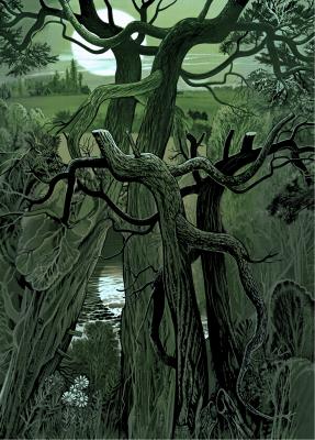 Der Mond hinten Bäumen - Konstantin Avdeev - Array auf - Array - Der Mond hinten Bäumen - Konstantin Avdeev - Array auf - Array -