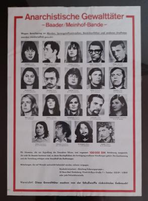 ---Original Fahndungsplakat der RAF - Sandra Schmit - auf - Array - ---Original Fahndungsplakat der RAF - Sandra Schmit - auf - Array -