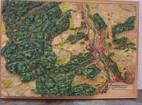 ---3D-Reliefbild \Hausen über Aar\  - Ottmar Gebhardt - Array auf  - Array - 