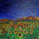 Sonnenblumen - Susanne Paraquin - Ãl auf Leinwand-Karton - Landschaft-Sonnenblumen - Gegenständlich Sonnenblumen - Susanne Paraquin - Ãl auf Leinwand-Karton - Landschaft-Sonnenblumen - Gegenständlich