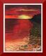 Sonnenuntergang  - Ilonka Brandstetter -  auf Pappe - Landschaft-Sonnenuntergang - 